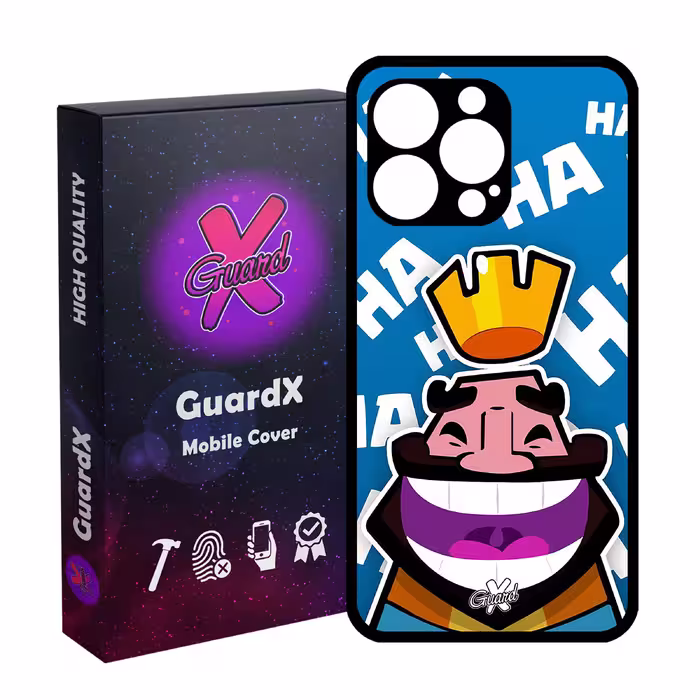 کاور گارد ایکس طرح Clash Royale مدل Glass10036 مناسب برای گوشی موبایل اپل iPhone 13 Pro