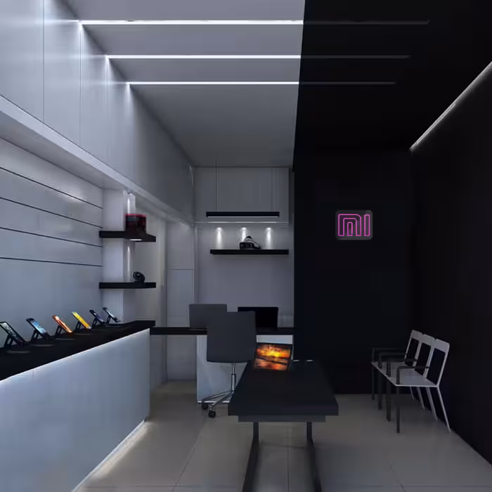 چراغ دیواری نئون دیزاین طرح Xiaomi-GL_PN