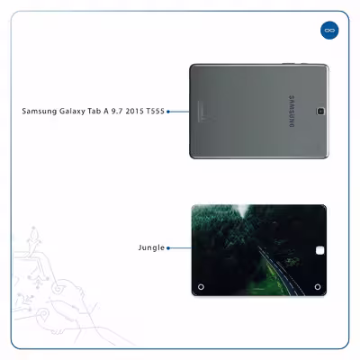 برچسب پوششی ماهوت مدل Jungle مناسب برای تبلت سامسونگ Galaxy Tab A 9.7 2015 T555