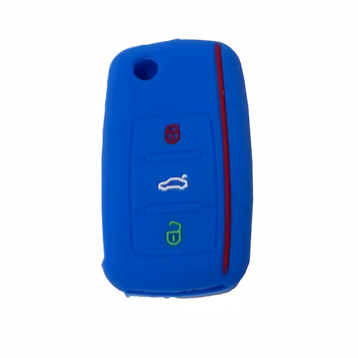 کاور سوئیچ خودرو مدل سه کلید سیلیکونی مناسب برای پژو پارس