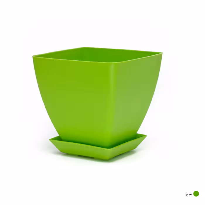 گلدان مدل پلاستیکی مربع کد 010