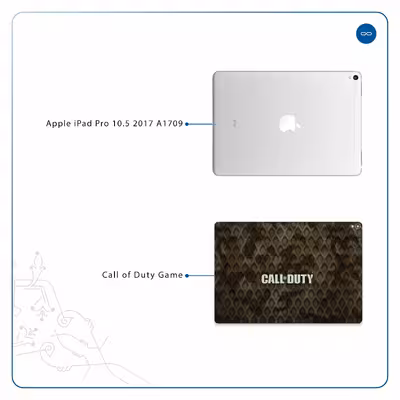 برچسب پوششی ماهوت مدل Call-of-Duty-Game مناسب برای تبلت اپل iPad Pro 10.5 2017 A1709