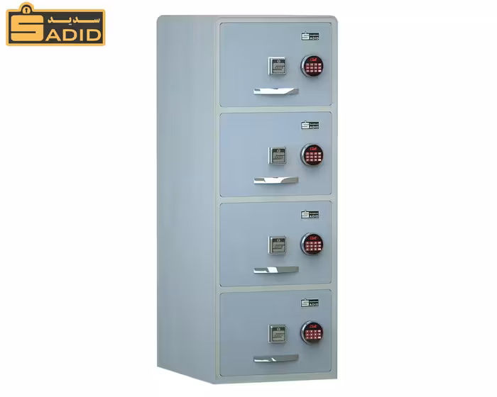 فایل اداری الکترونیکی نسوز و ضدسرقت مدل چهار کشو 1400PROAC