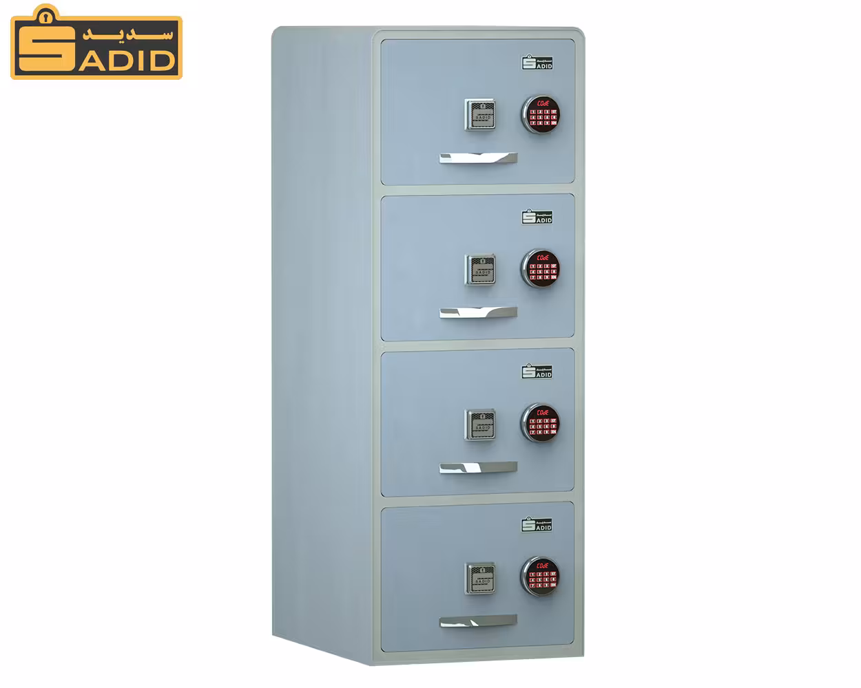 فایل اداری الکترونیکی نسوز و ضدسرقت مدل چهار کشو 1400PROAC