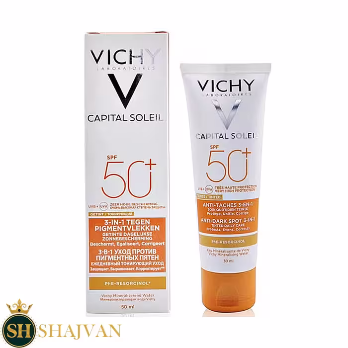 کرم ضد آفتاب رنگی ویشی مدل ضد لک VICHY حجم 50 میلی لیتر