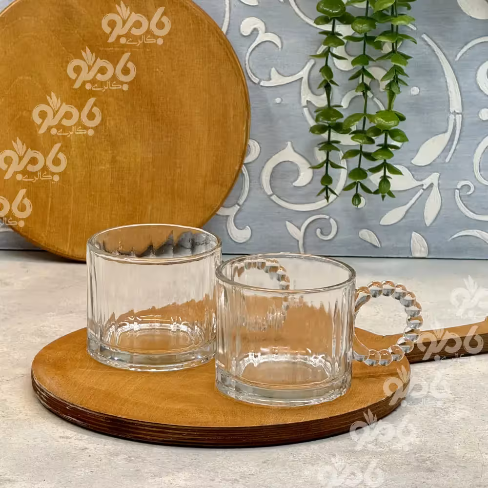 ماگ شیشه ای مروارید ملورین 2 عددی