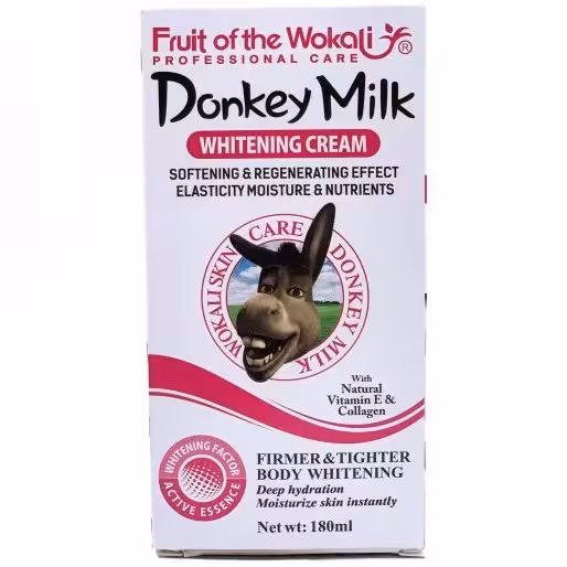 کرم سفیدکننده فوری بدن شیرالاغ مدل وکالی WOKALI