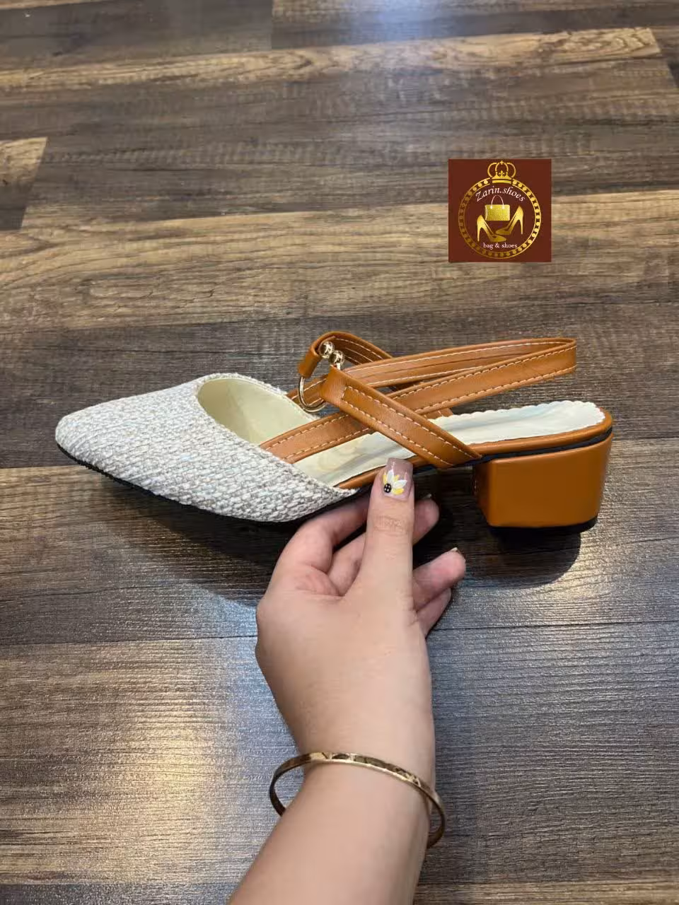 صندل زنانه حصیری پشت باز
