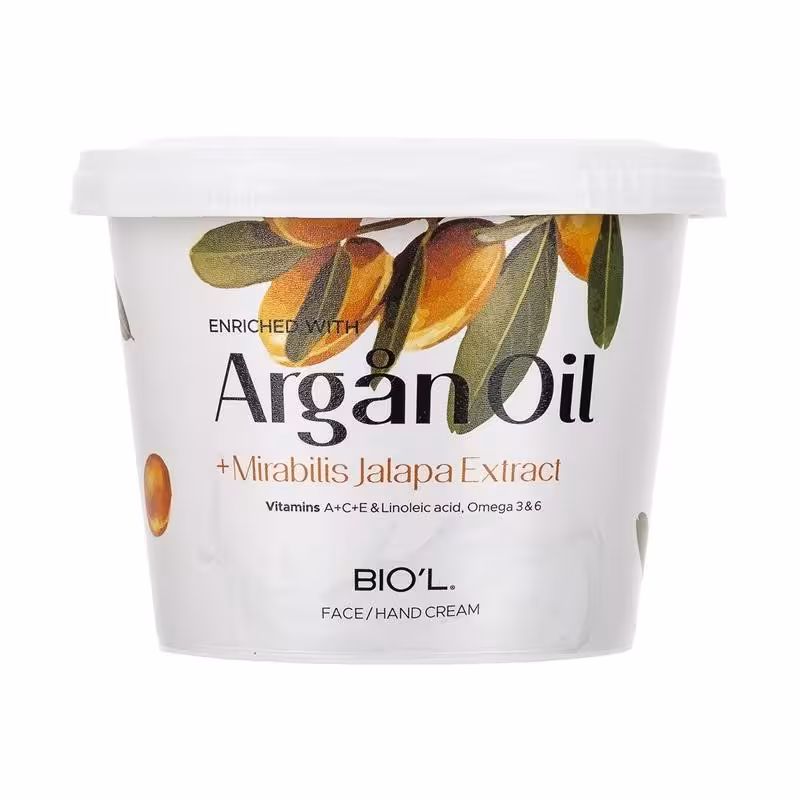 کرم مرطوب کننده حاوی روغن آرگان و عصاره لاله عباسی بیول 250 میل