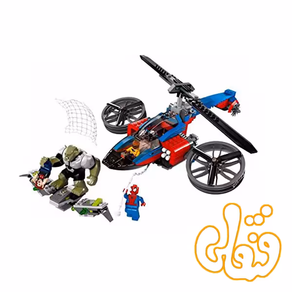 ساختنی لگو هلیکوپتر و اسپایدرمن 7106