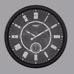 SCHOBERT شوبرت  گارنت ساعت دیواری  مشکی قطر 60 – 5250