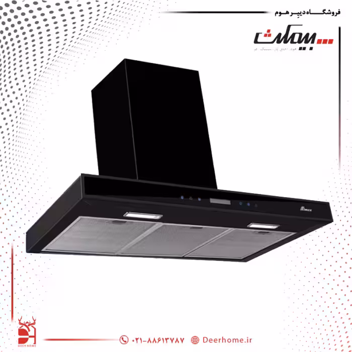 هود بیمکث شومینه ای مدل 2028 مشکی