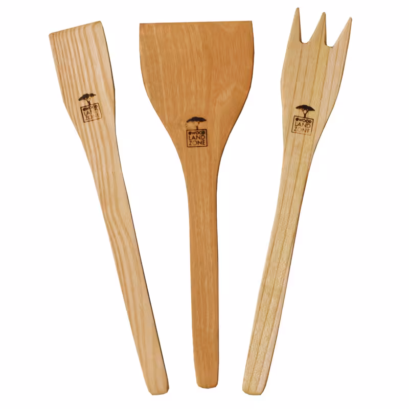 سرویس کفگیر و ملاقه 3 پارچه مدل wood | کالا مکس
