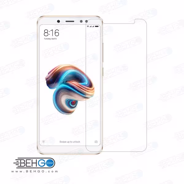 گلس شیائومی redmi note5 pro بی رنگ و شفاف ردمی نوت 5 پرو یا ,ردمی نوت پنج پرو محافظ صفحه نمایش شیشه ای Glass Screen Protector Xiaomi Redmi Note 5 pro