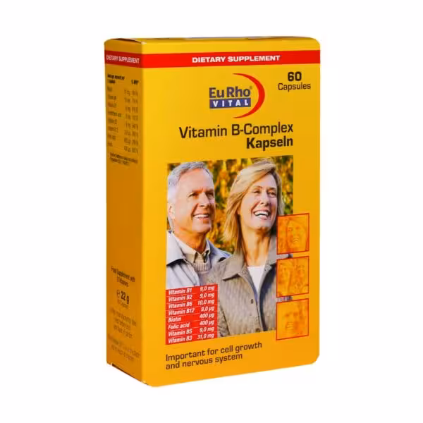 کپسول ویتامین ب کمپلکس یوروویتال EuRho Vital Vitamin B-Complex