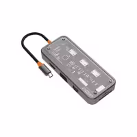 هاب 10 پورت Type-c ایزن پلاس مدل EUH-01