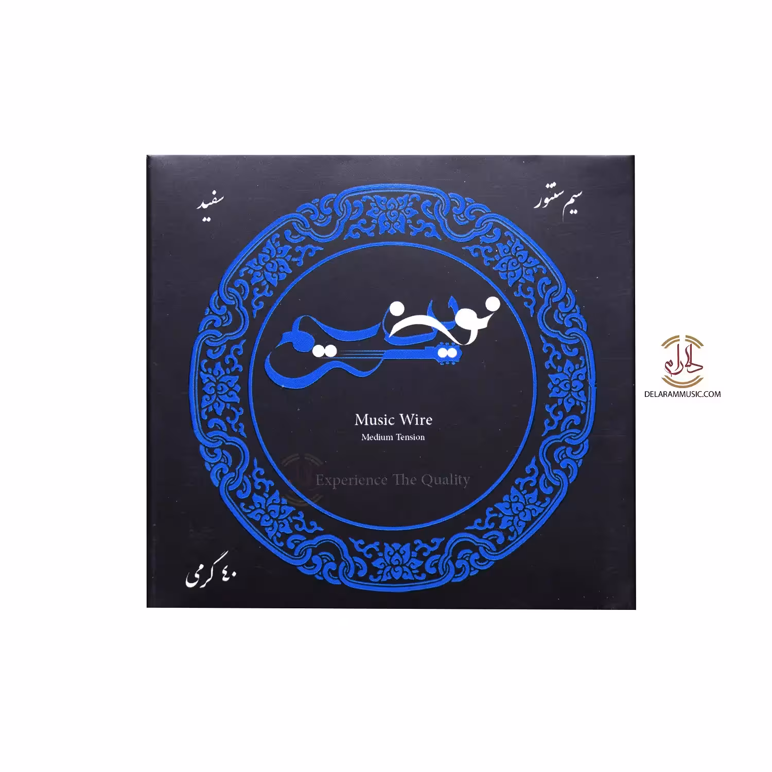 سیم سنتور سفید 40 گرمی نوین سیم سایز 0.40