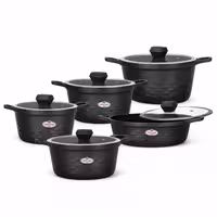 سرویس قابلمه 10 پارچه گرانیتی زرساب مدل دلموند کد DL-8370