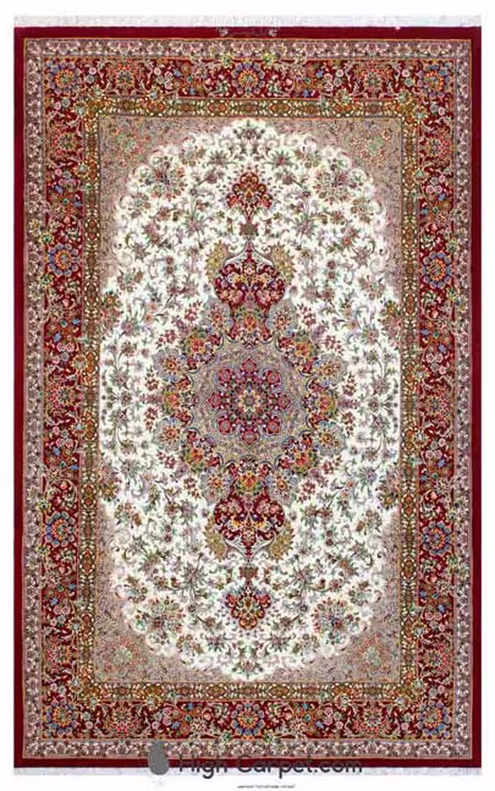 فرش دستباف شش متری جفت قم کد 030394-030395
