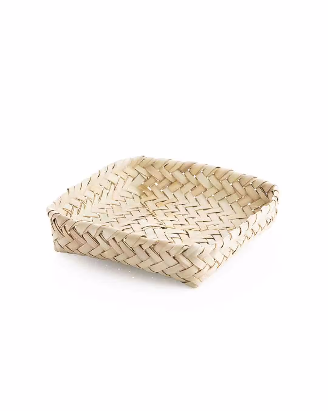 سبد حصیری مربعی کوتاه