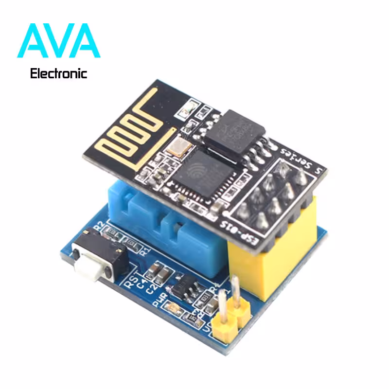 ماژول دما و رطوبت DHT11 به همراه برد وایفا ESP8266