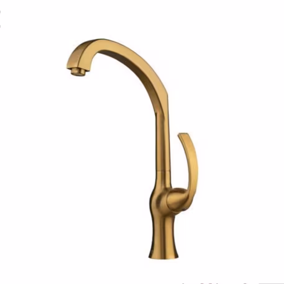 شیر سینک البرز روز مدل کلوین طلایی مات