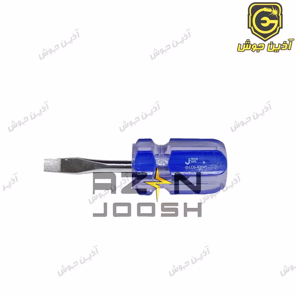 پیچ گوشتی دوسو 40*6 مشتی دسته کریستالی جی تک JeTech