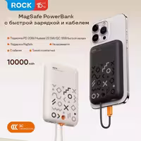 پاوربانک راک مدل P28 ظرفیت 10000 میلی آمپر ساعت