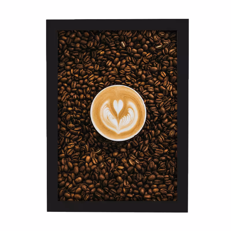 تابلو مدل پوستر قهوه | دنیای قاب