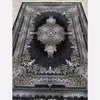 فرش ماشینی اقتصادی 9متری کاشان نقشه زییای ایلیا سرمه ایی
