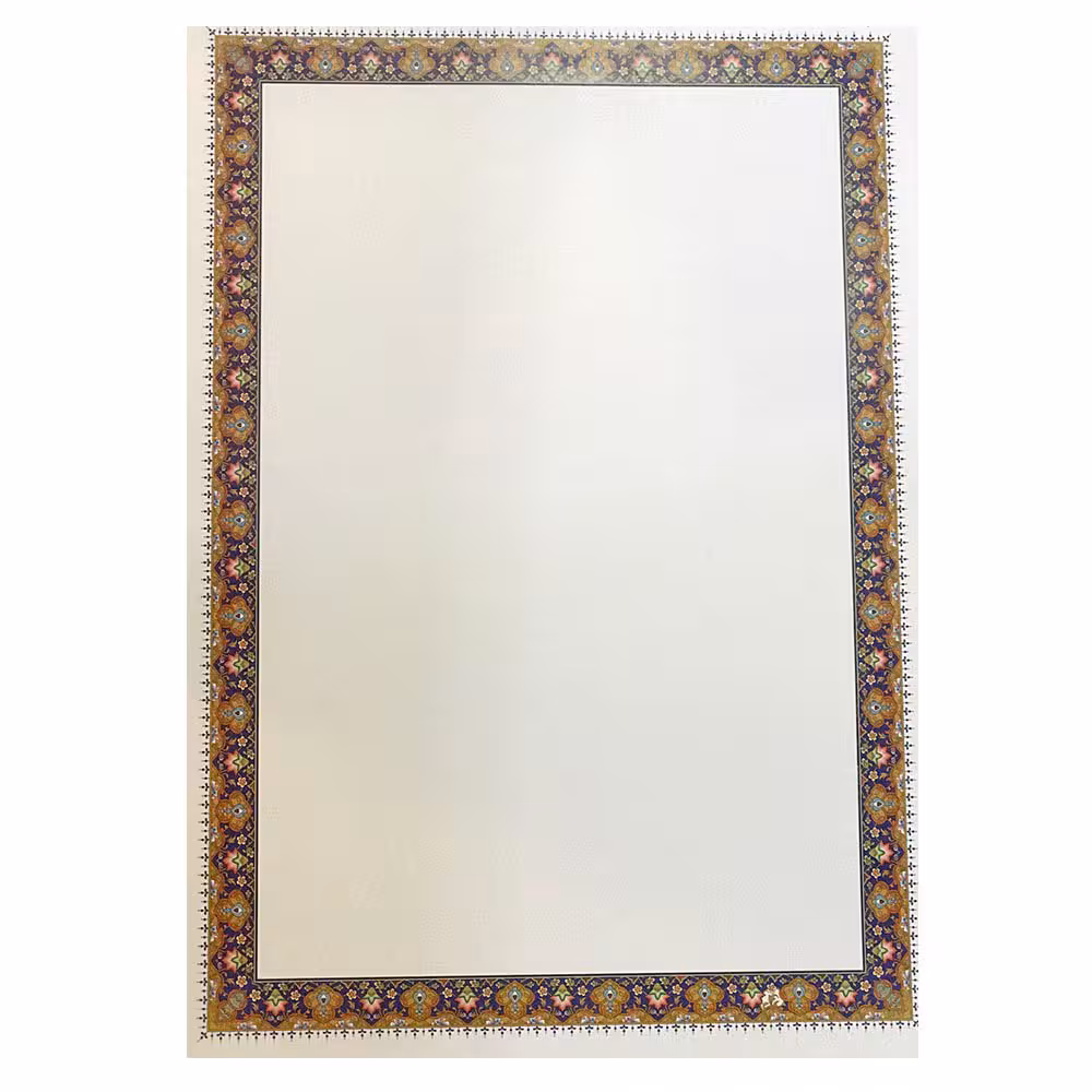 کاغذ تذهیب A4 گلاسه  کد 18