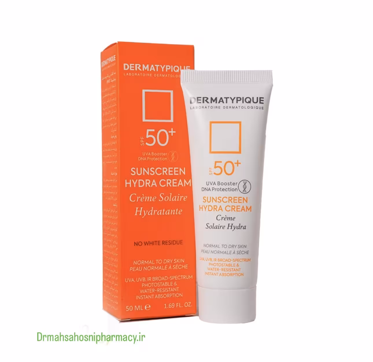 کرم ضدآفتاب درماتیپیک (پوست خشک) SPF50 بی رنگ