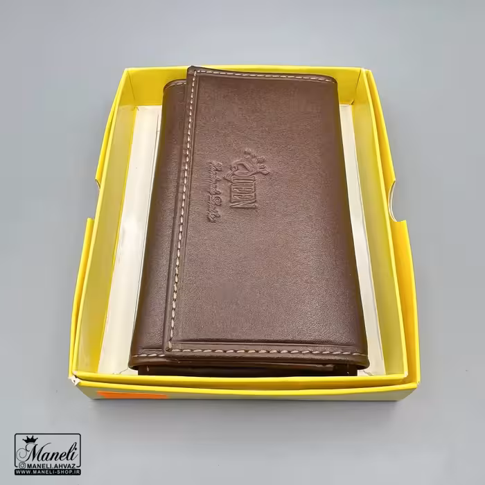 کیف جاکلیدی و جاکارتی چرم طبیعی | رنگ قهوه ای 14040197