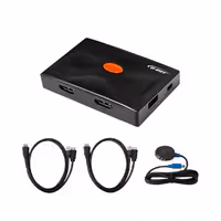 سوئیچ KVM دو پورت HDMI/USB دی نت همراه با کابل