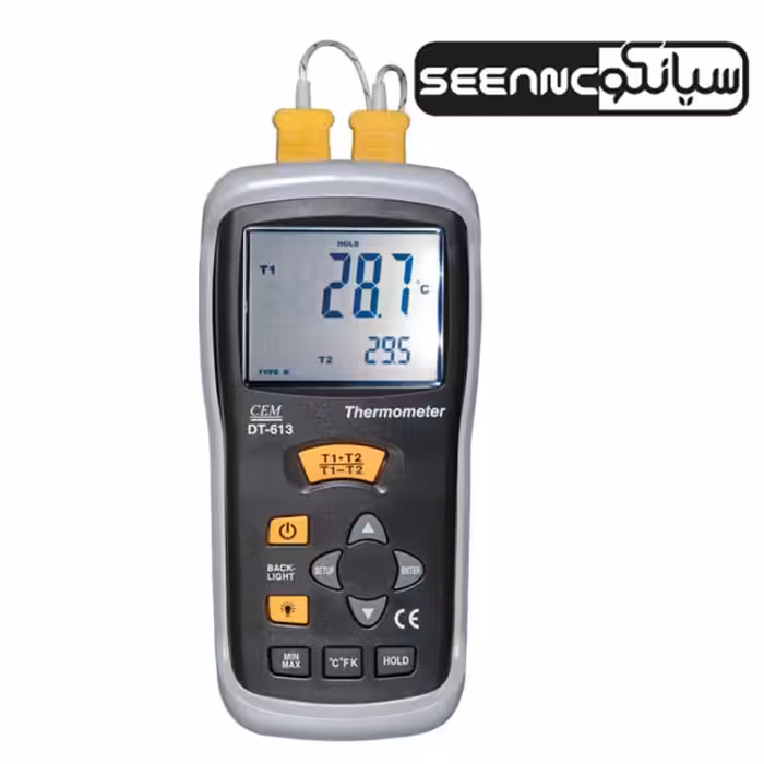 دماسنج تماسی 2 کاناله ارزان قیمت مدل CEM DT-613