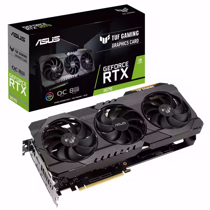 کارت گرافیک ایسوس مدل TUF RTX3070-O8G GAMING