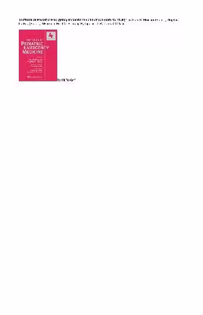 خرید و دانلود نسخه کامل کتاب Textbook Of Pediatric Emergency Medicine Fleisher