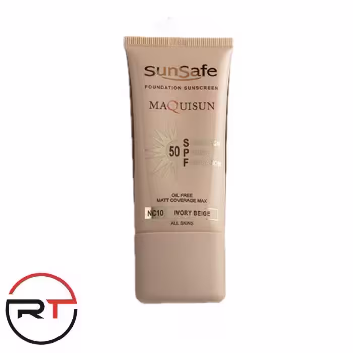 ضد آفتاب بژ عاجی SPF50 فاقد چربی NC10 سان سیف