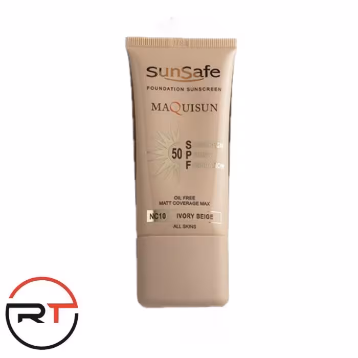 ضد آفتاب بژ عاجی SPF50 فاقد چربی NC10 سان سیف