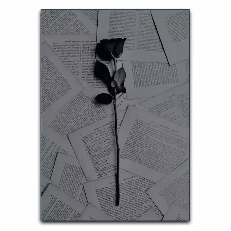 تابلو شاخه گل رز