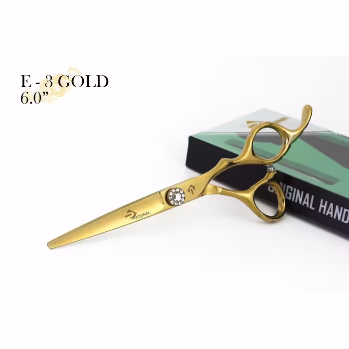 قیچی کوتاهی حرفه ای رزونال نگین دار اکونومی طلایی 