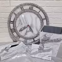ساعت دیواری قطر40 ب همراه سطل و جا دستمال و جاکلیدی جهیزیه عروس