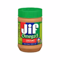 کره بادام زمینی رژیمی جیف حاوی امگا 3 (454 گرم) jif