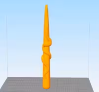 مدل سه بعدی شمع قلمی طرح مار کد02 (STL)