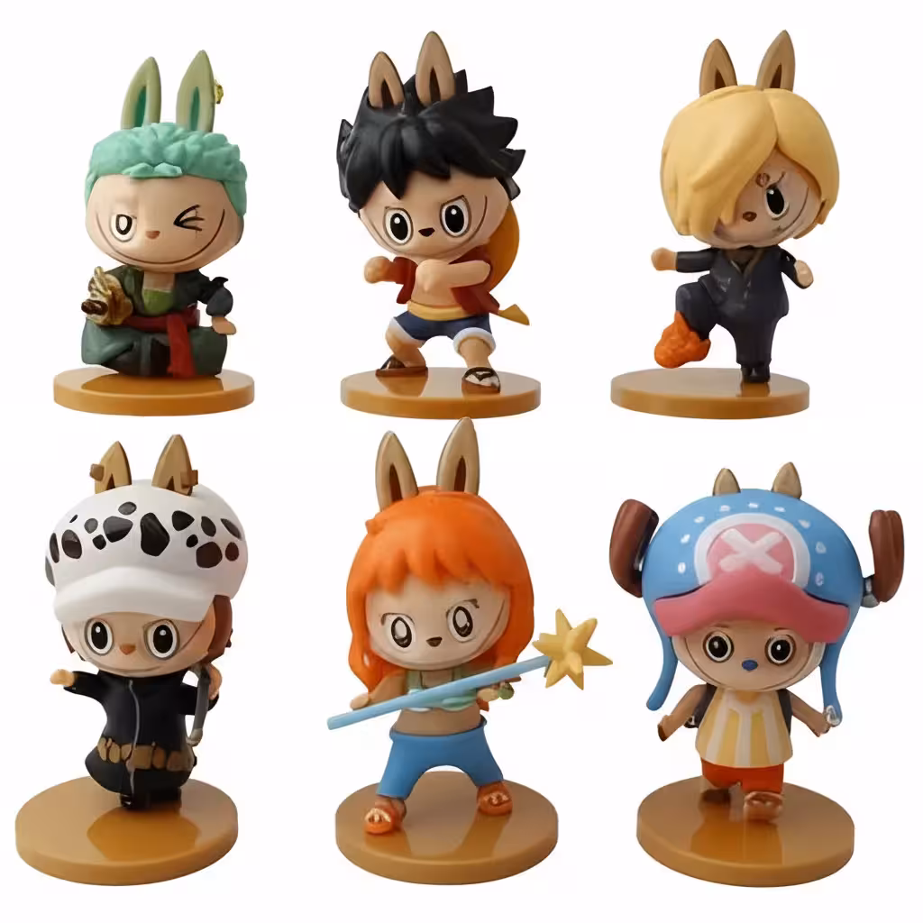 فیگور وان پیس One Piece طرح لبوبو مجموعه 6 عددی