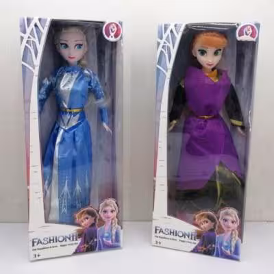 عروسک الیسا و فروزان توپر متحرک تک جعبه