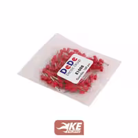 وایرشو تکی روکشدار سایز 1 قرمز E1008 بسته 100 عددی DeDe