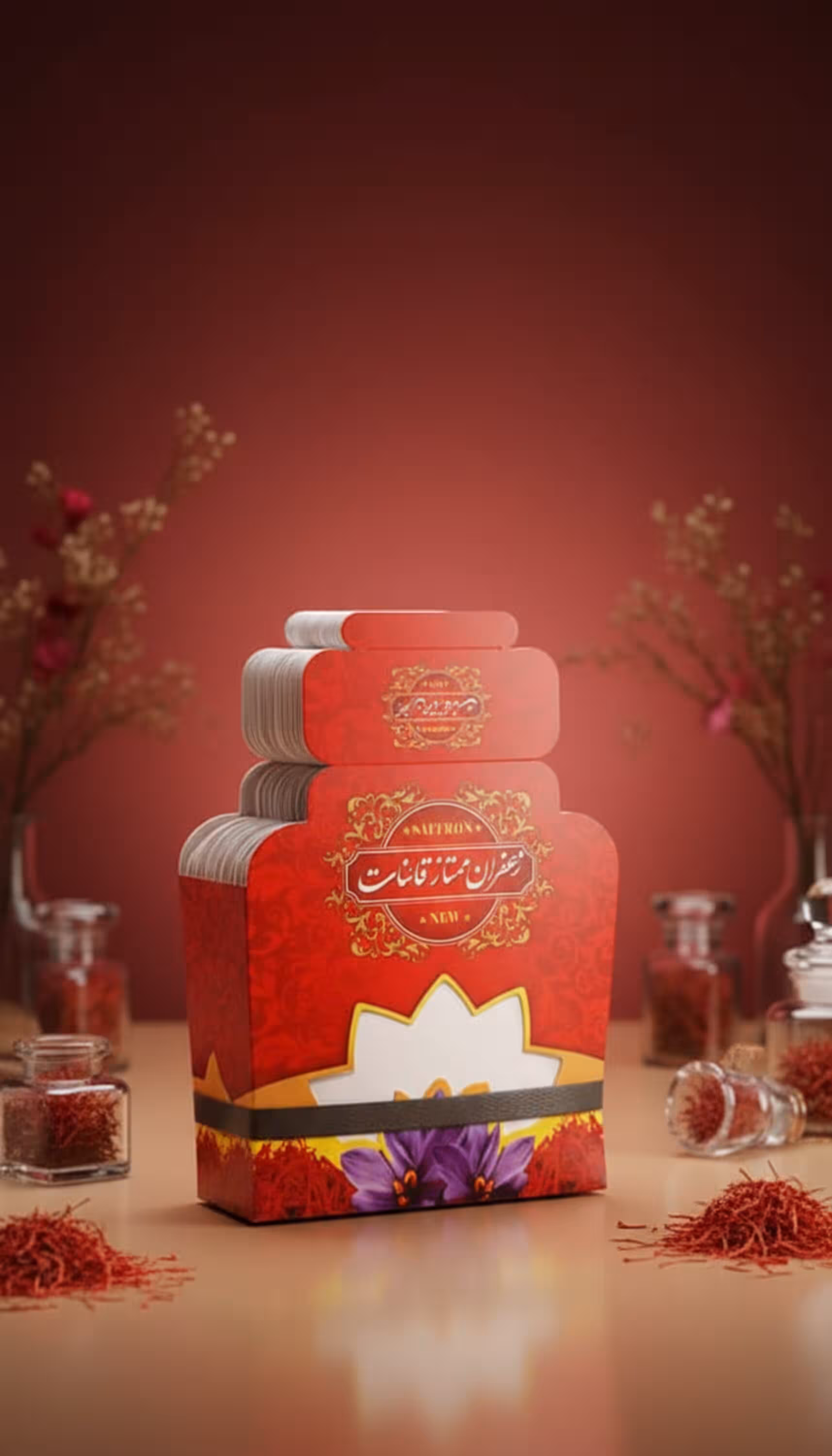 ظروف بسته بندی زعفران -  پاکت بسته بندی نیم مثقال(100عددی..)