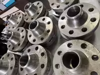 فلنج دابلکس گلودار 2 اینچ استنلس استیل کلاس 600 رده 80 B16 از جنس  A/SA182 F51  فابریک