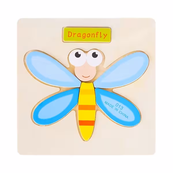 پازل چوبی آموزشی سنجاقک 7 تکه